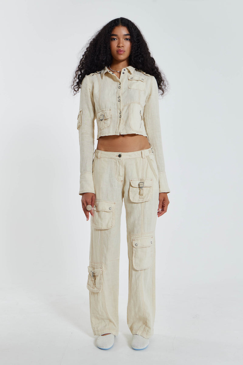 Agnes Orinda Women's Plus Size Drawstring Elastic Waist Cargo Pants With  Pocket Gray 1x : Target
