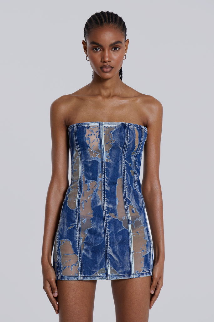Shop Zion Denim Corset Mini Dress | Jaded London | Clothing Shop Zion Denim Corset Mini Dress | Jaded London | Clothing