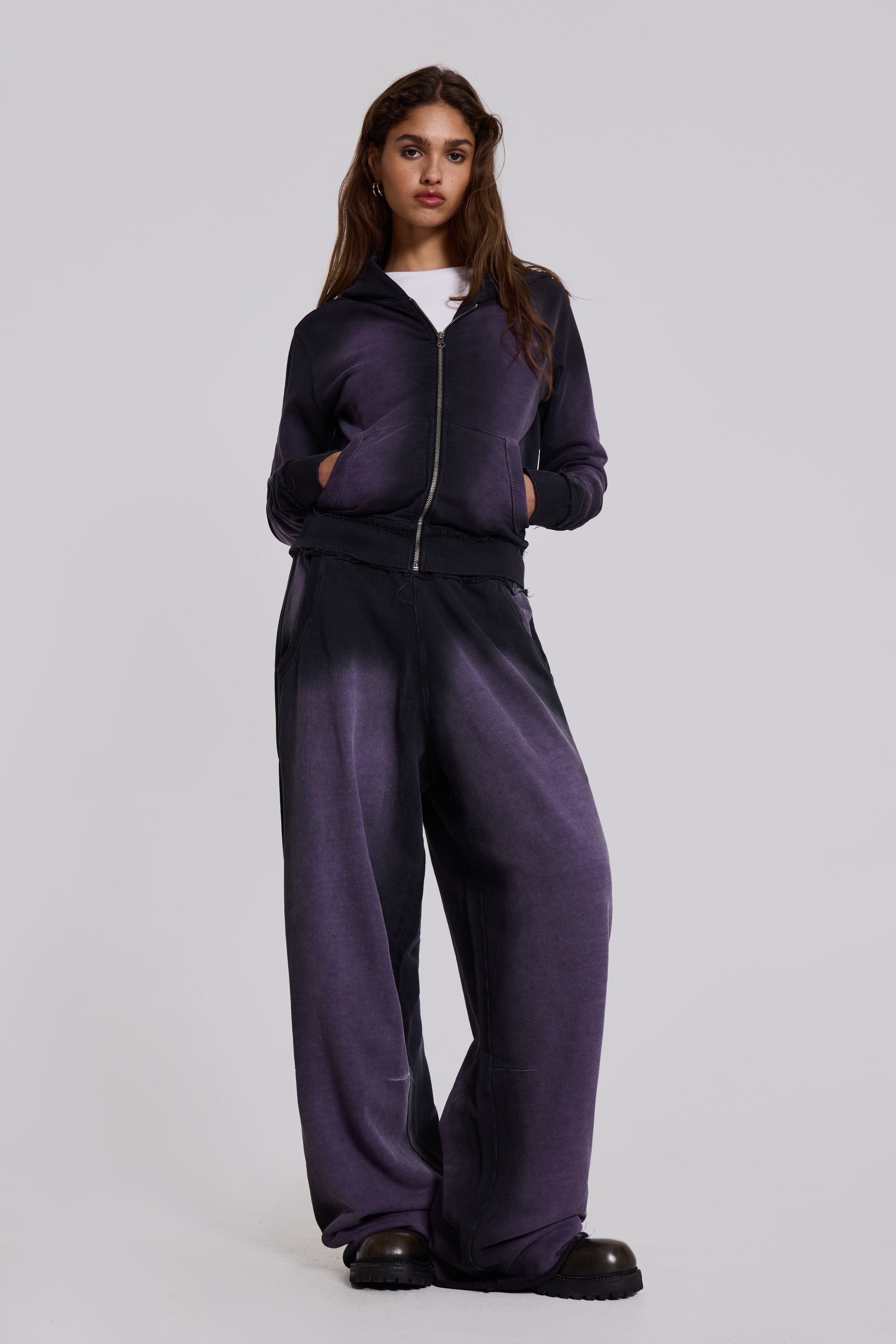 Deep Purple Fade Baggy Monster Joggers