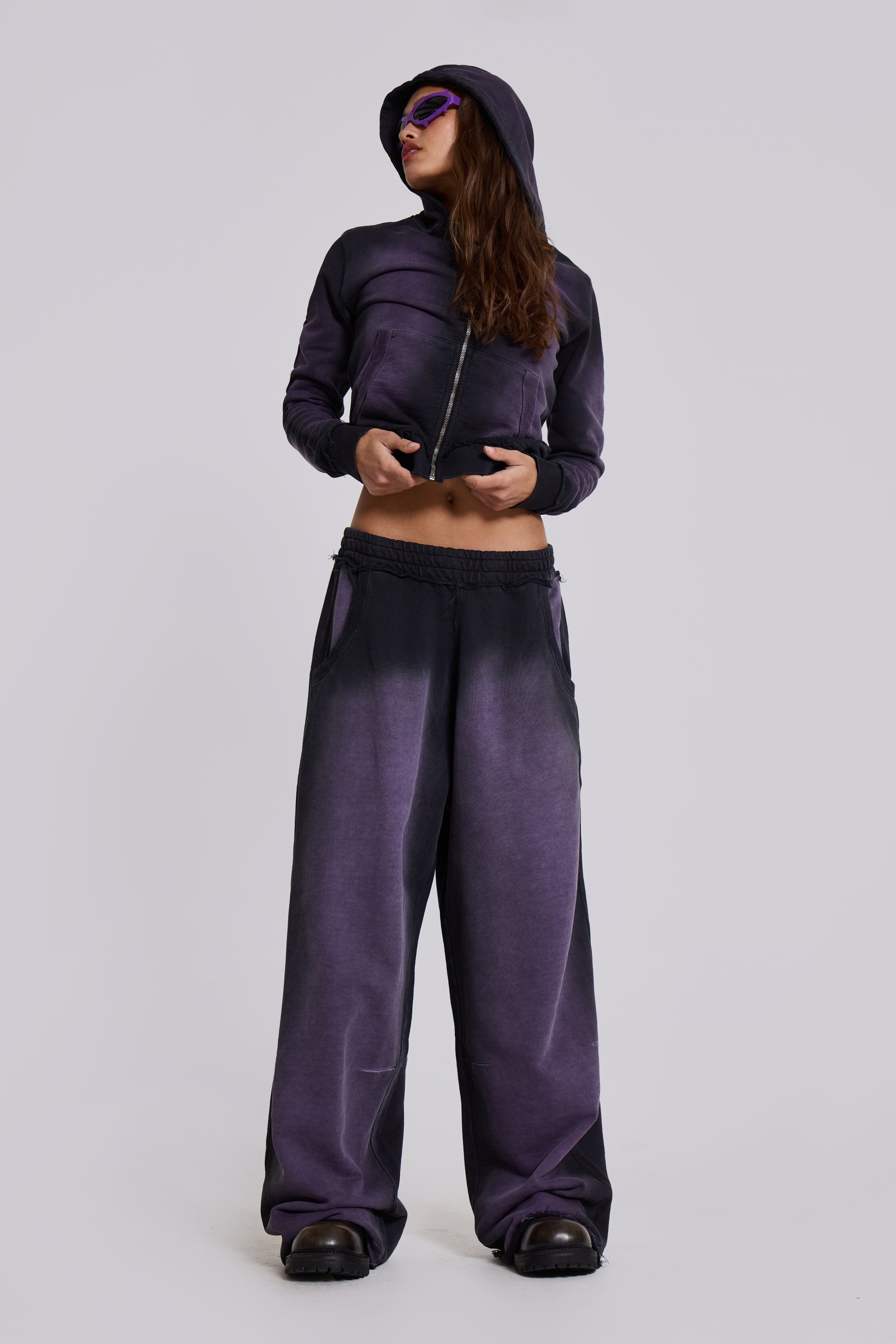 Deep Purple Fade Baggy Monster Joggers