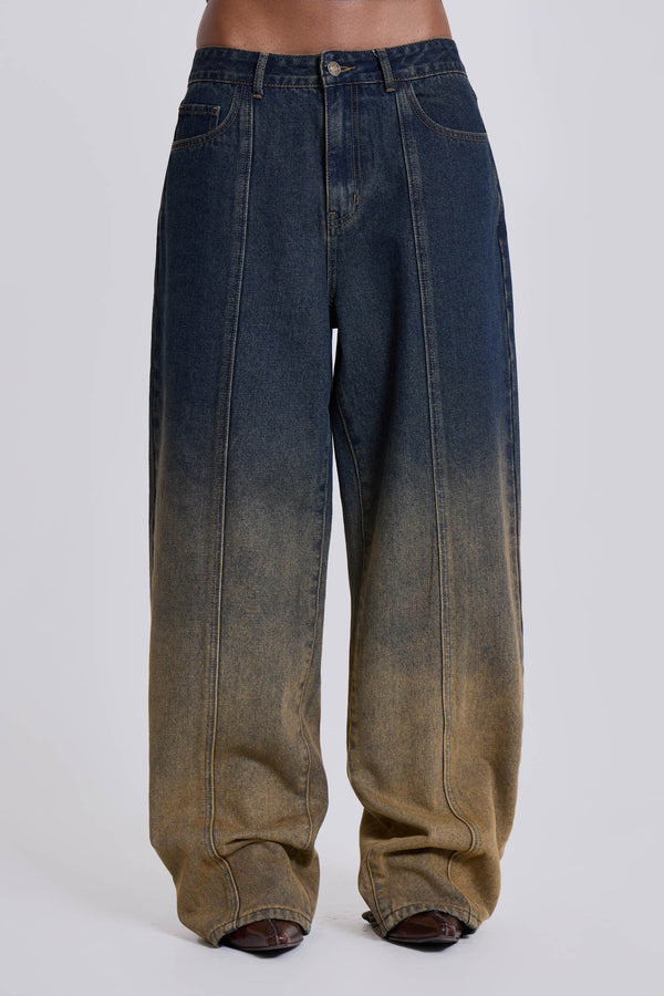 Shop JADED LONDON Denim Street Style Cotton Oversized Jeans (JMJE2637) by  CRESCENTUK