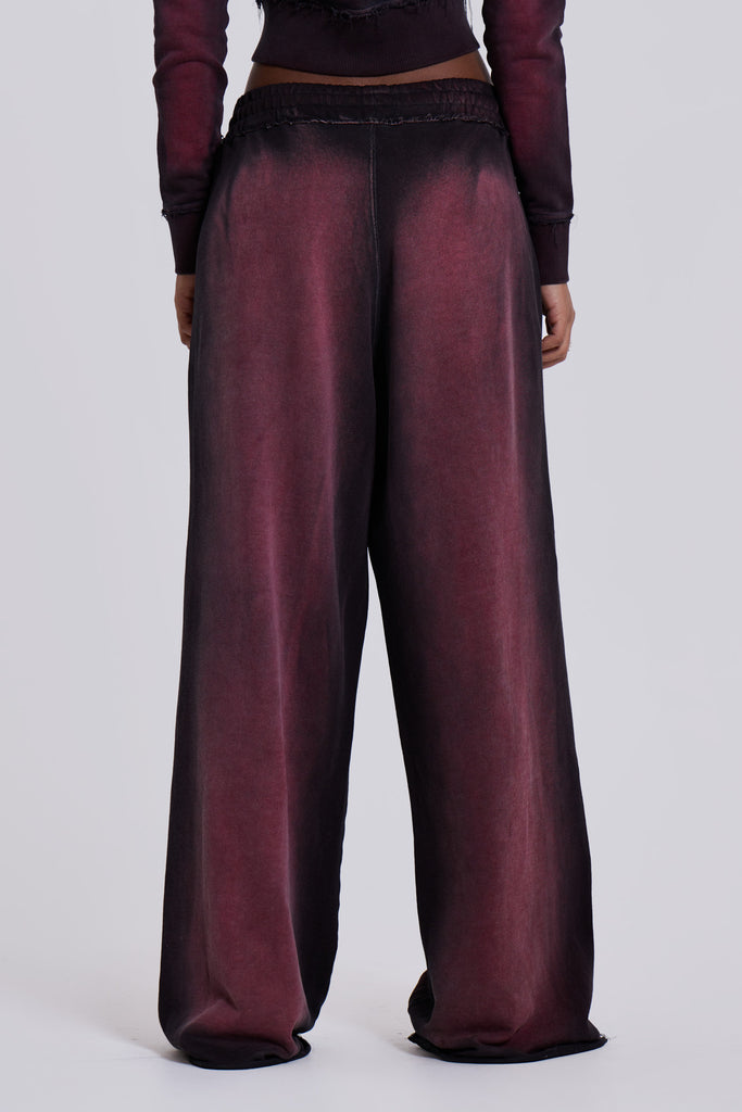 Deep Red Fade Monster Joggers