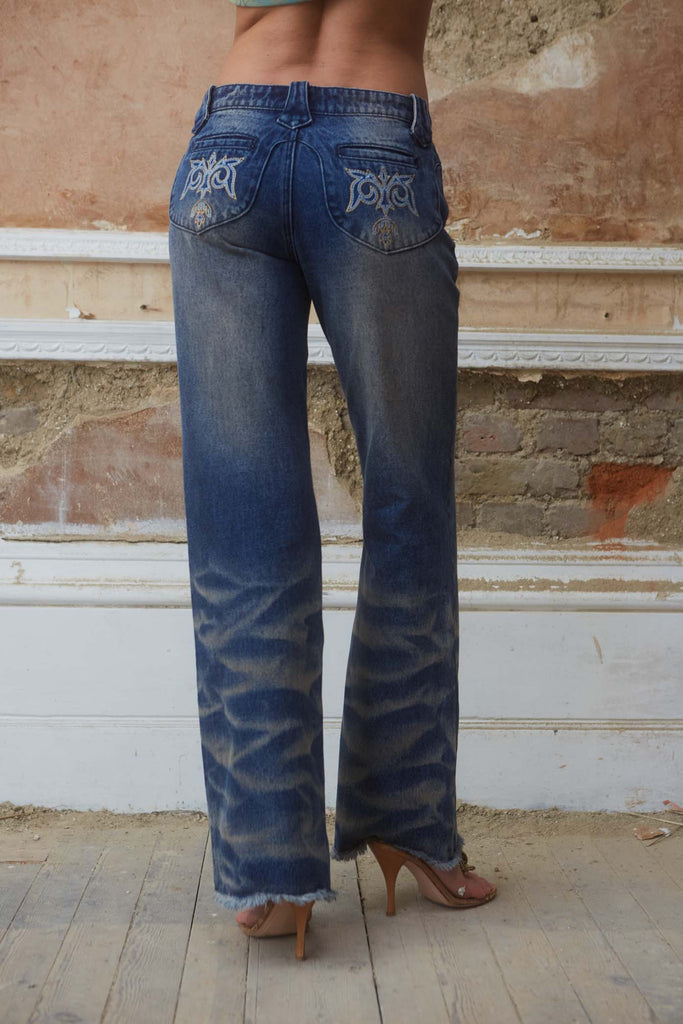After Hours Lace Up Jeans
