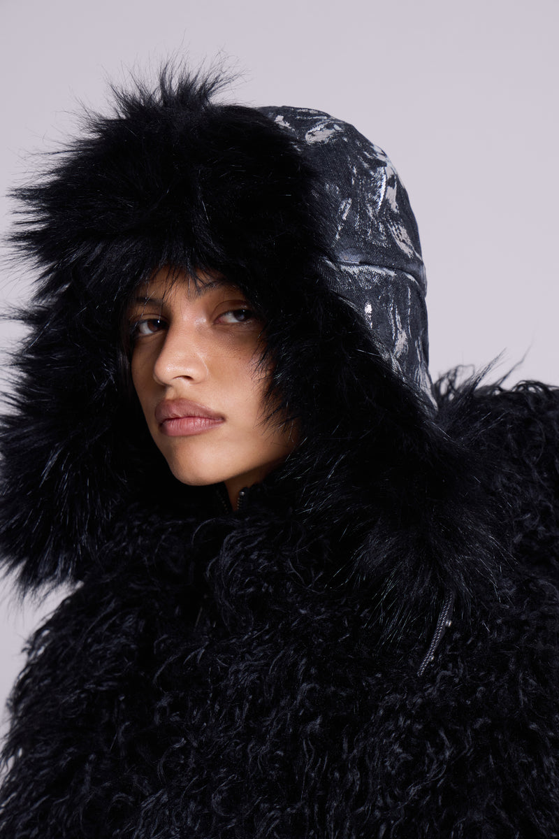 Gunmetal Denim Trapper Hat