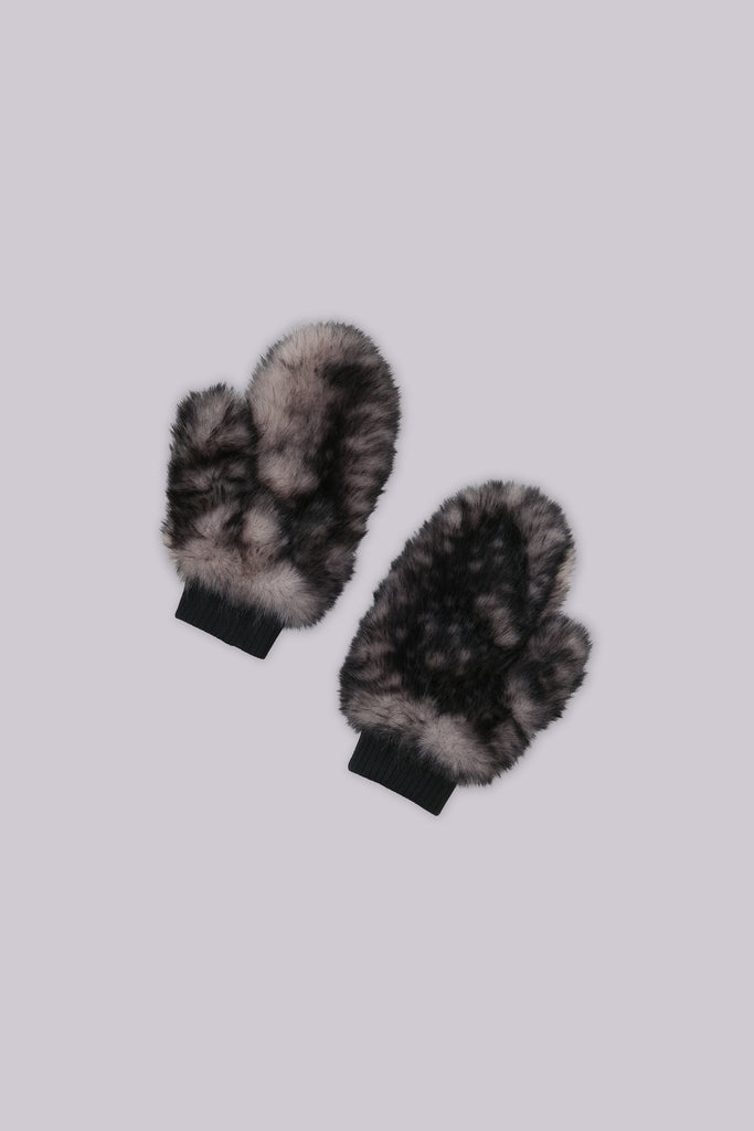 Biome Faux Fur Mittens