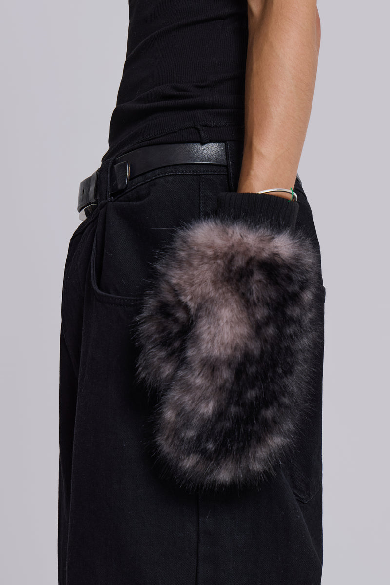 Biome Faux Fur Mittens