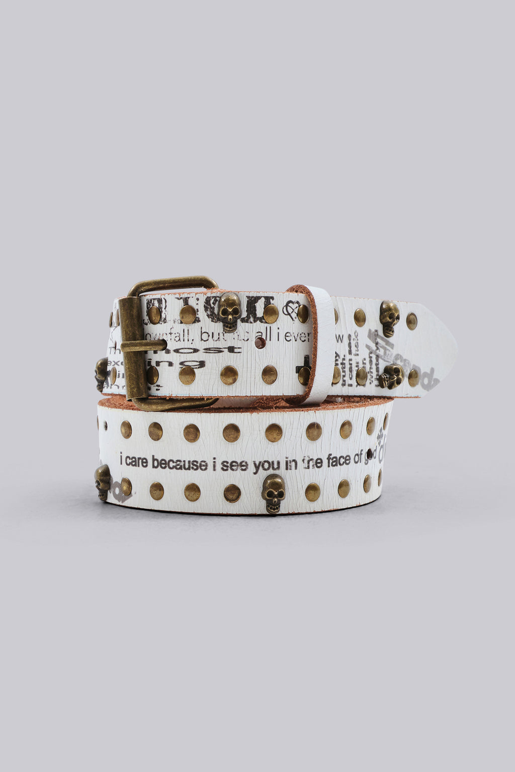 Divinity Studded White Belt | Jaded London | Accessories