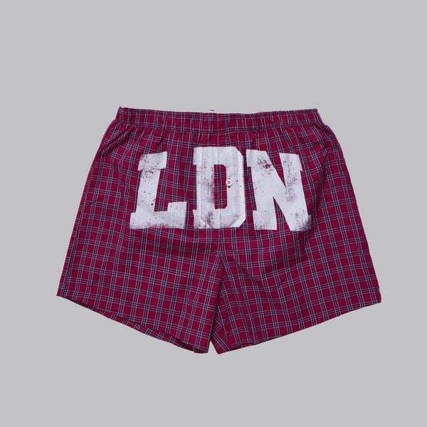 Red Check LDN Boxer | Jaded London | Clothing