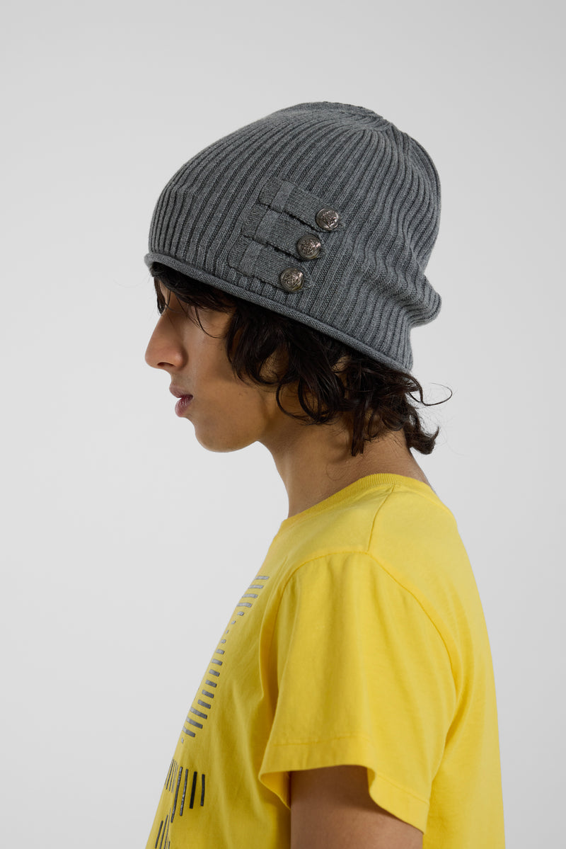 Slouchy Drummer Knit Beanie