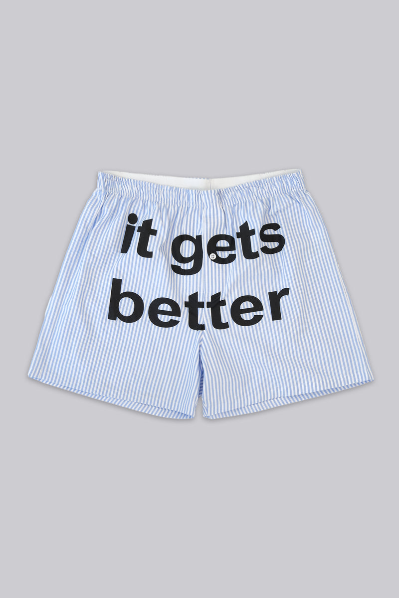 It Gets Better Pinstripe Boxer