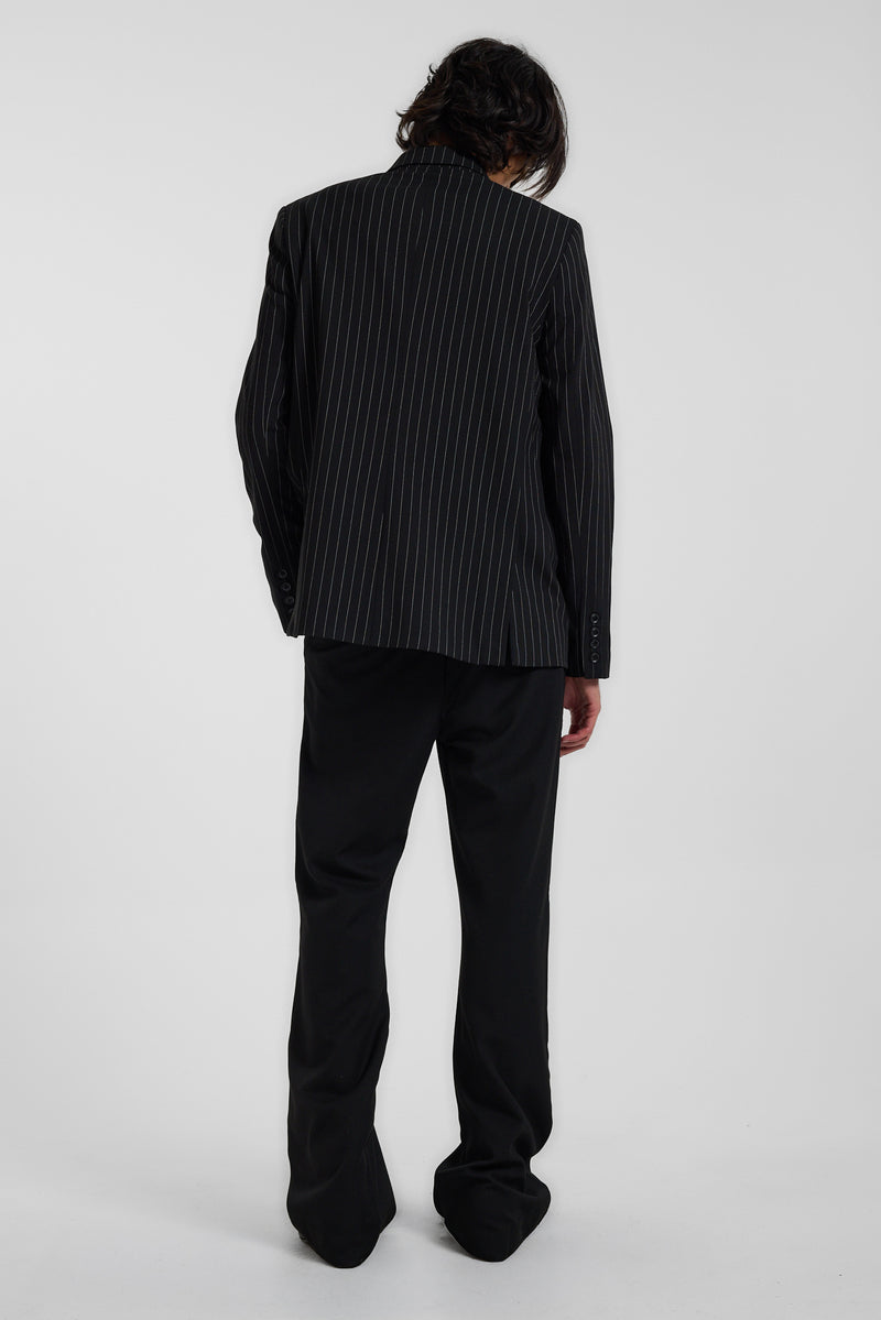 Goliath Pinstripe Double Breasted Boxy Blazer