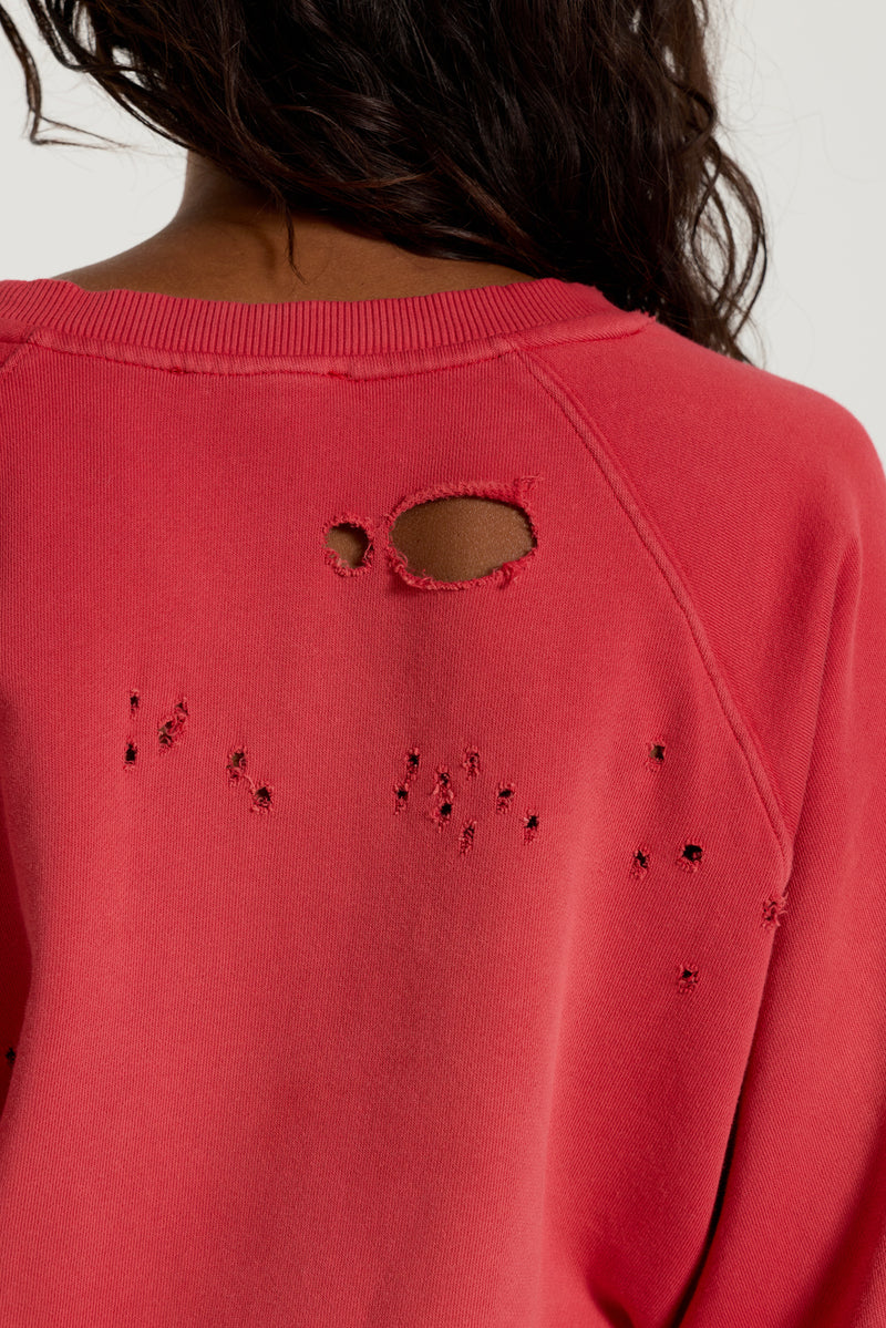 Red Sun Fade Crewneck
