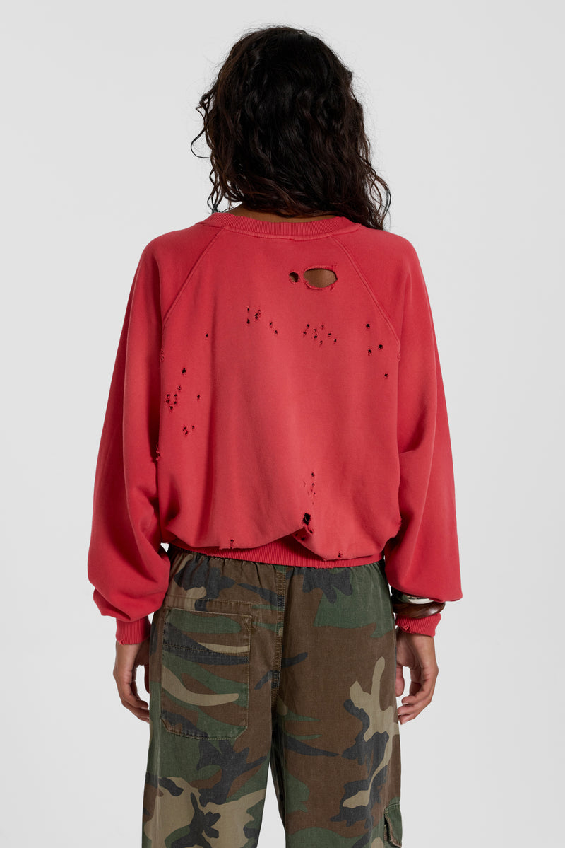 Red Sun Fade Crewneck