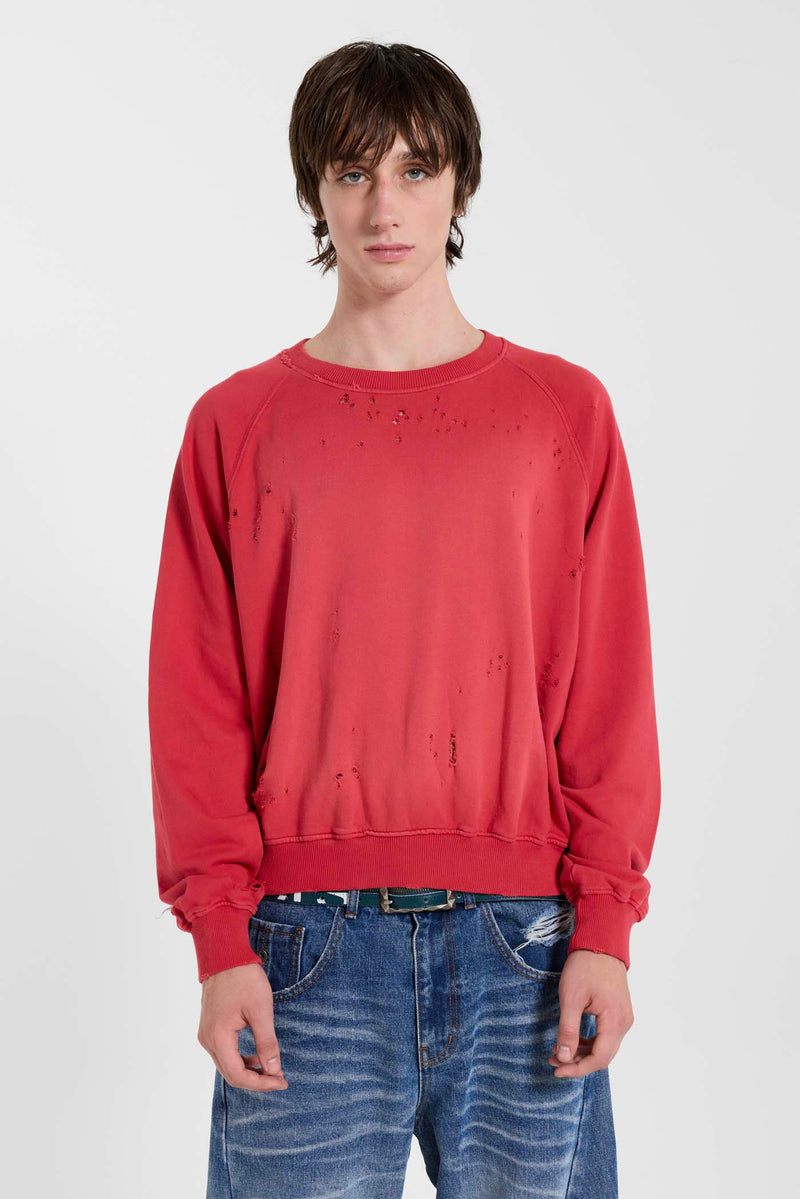 Red Sun Fade Crewneck