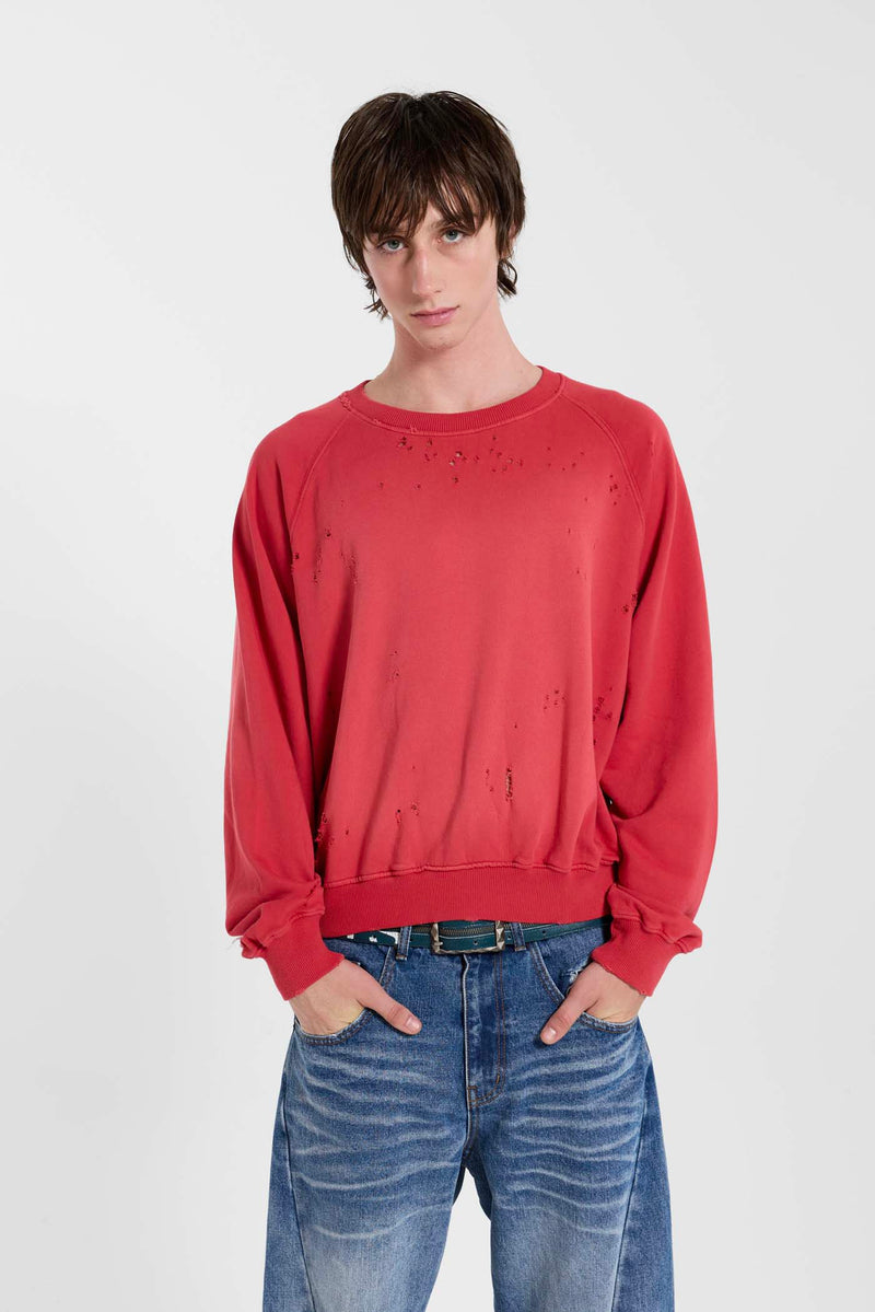 Red Sun Fade Crewneck