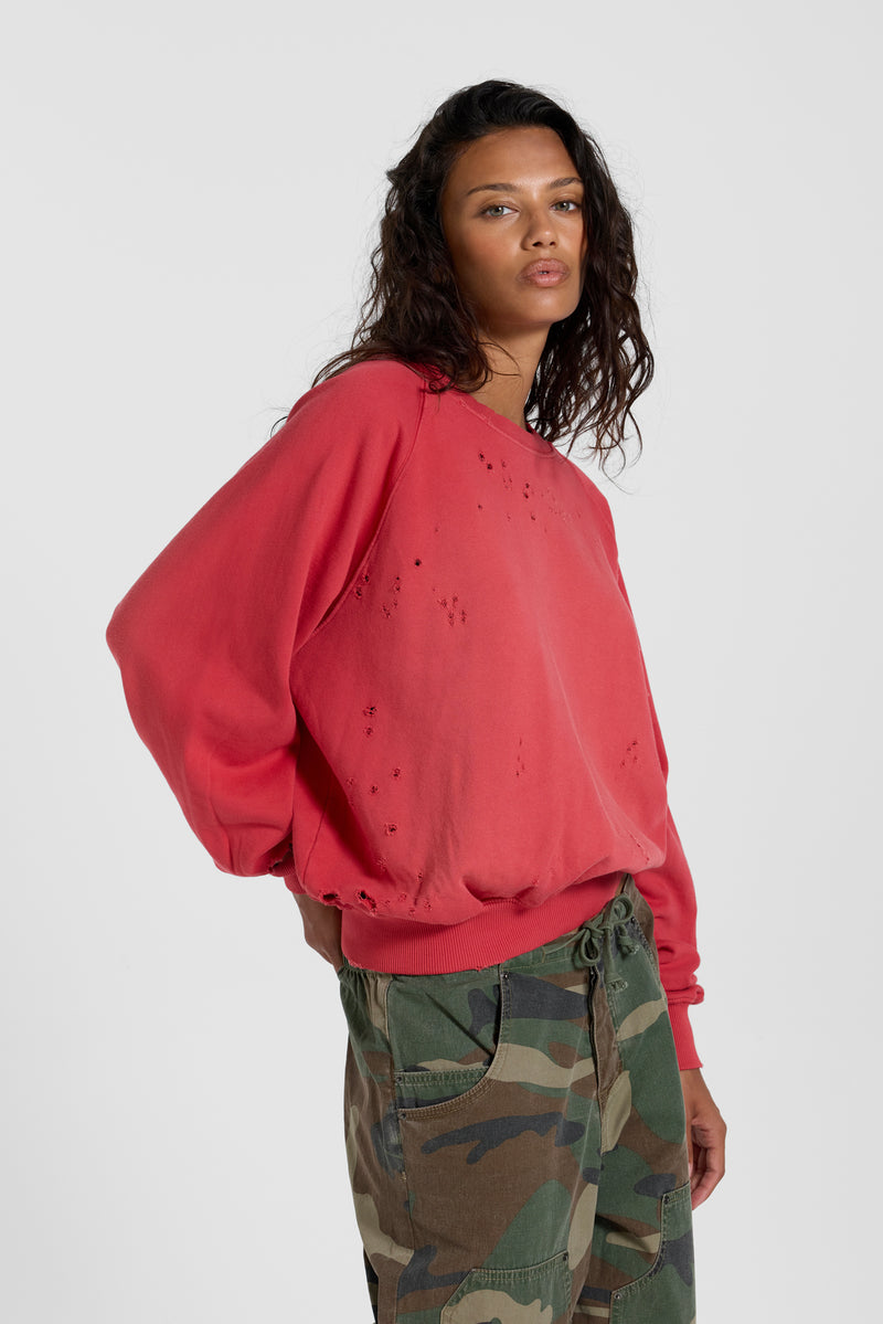 Red Sun Fade Crewneck