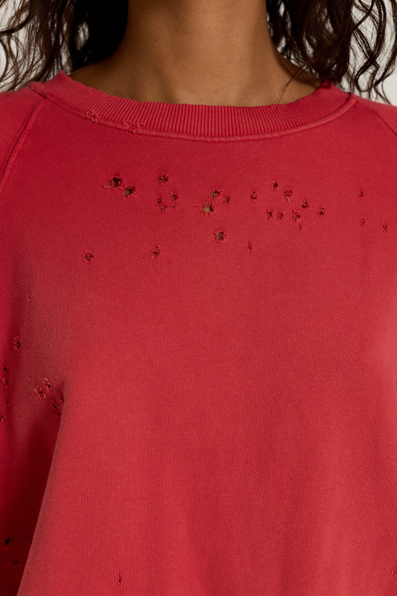 Red Sun Fade Crewneck