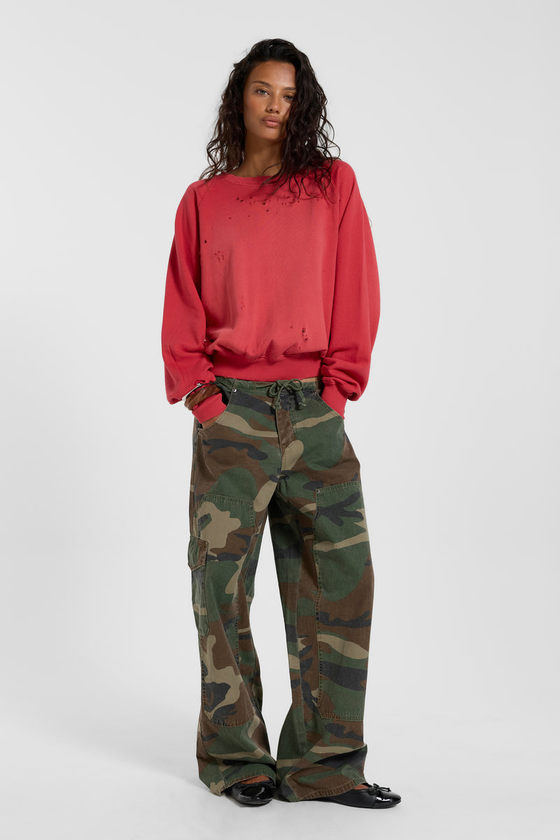 Red Sun Fade Crewneck