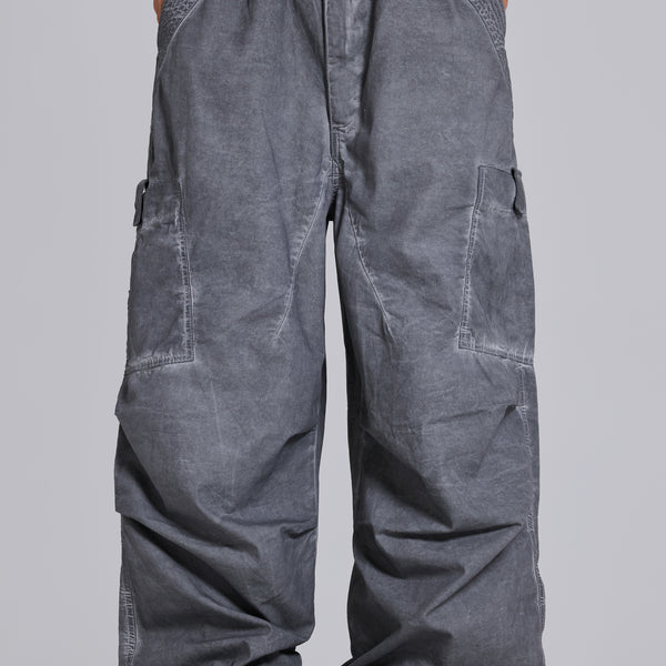 Shop Black Oil Wash Parachute Pants | Jaded London | Clothing