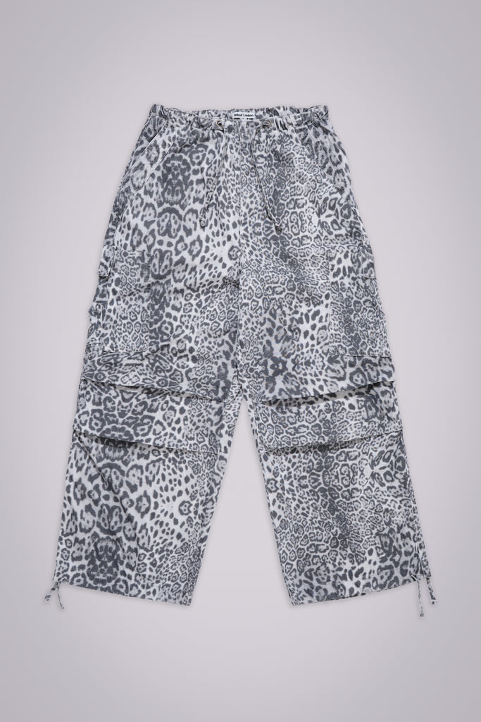 Snow Leopard Parachute Pants