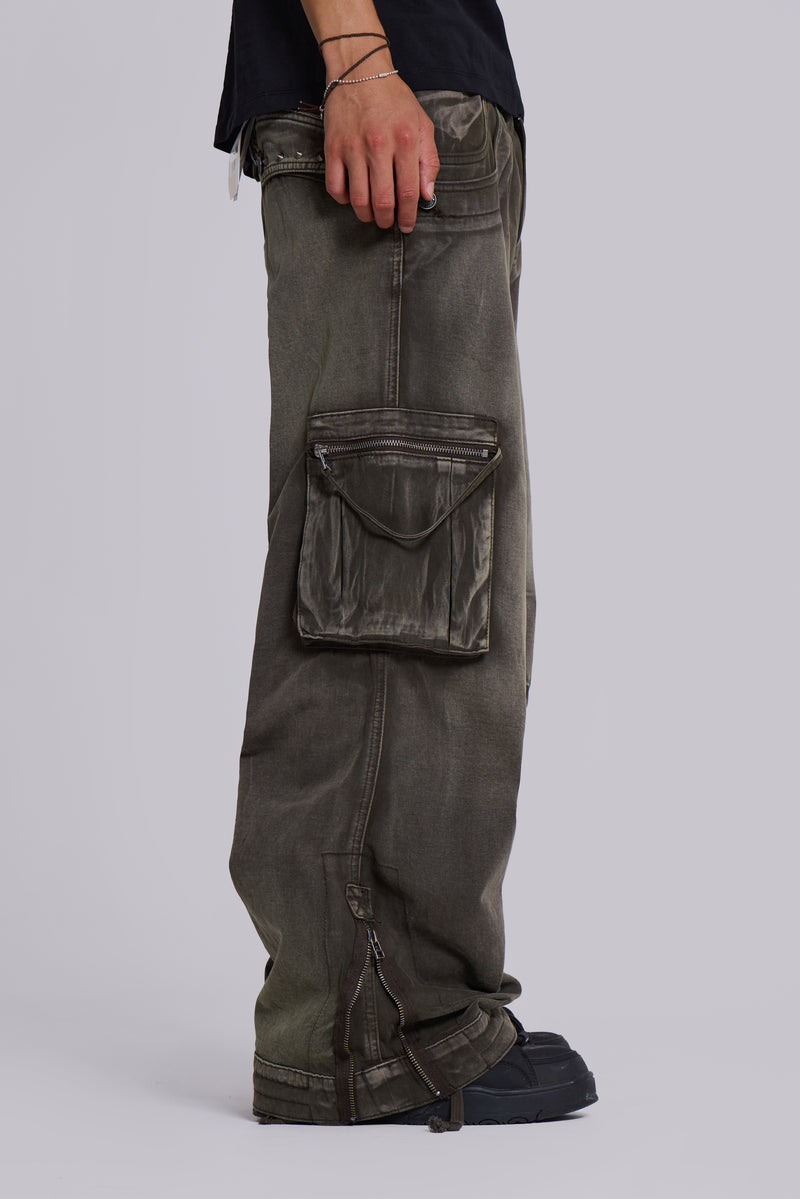 Faded Khaki Trooper Cargo Pants