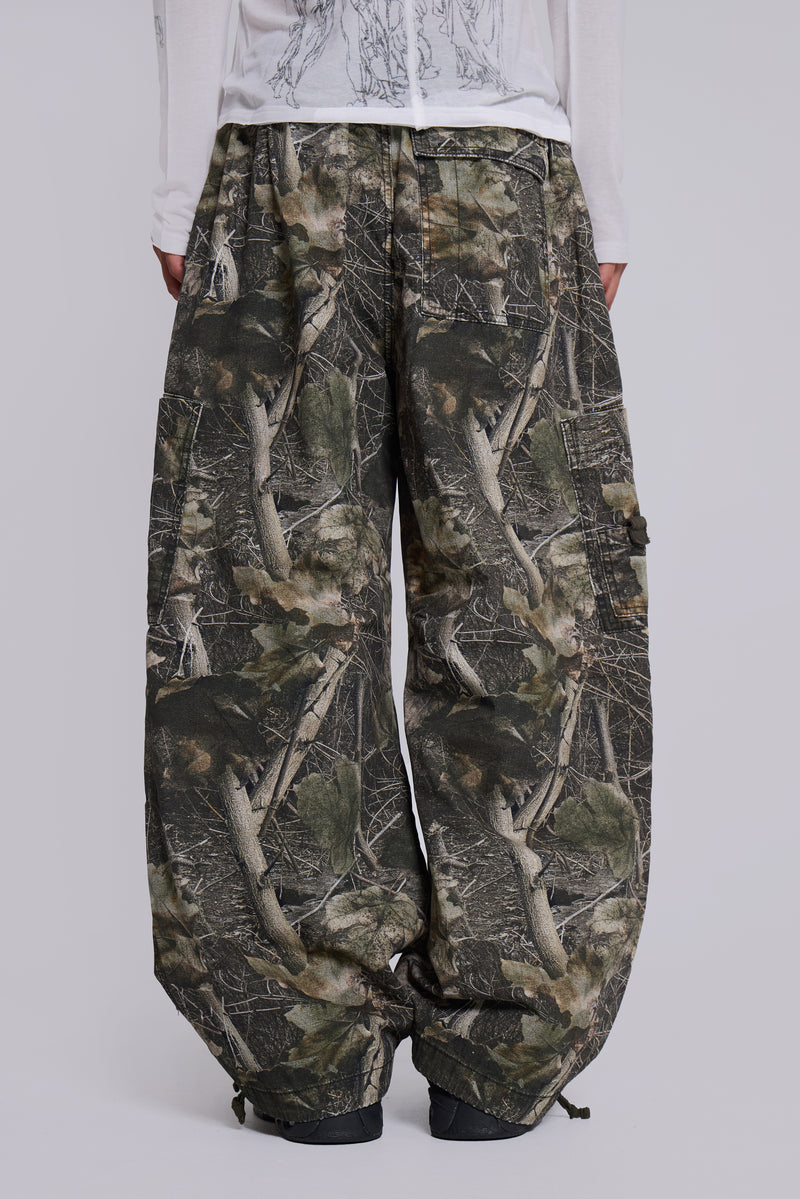 Woodland Camo Parachute Pants