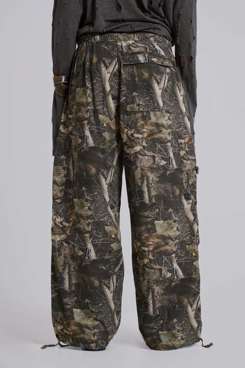 Woodland Camo Parachute Pants
