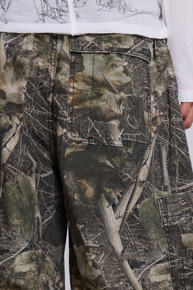 Woodland Camo Parachute Pants