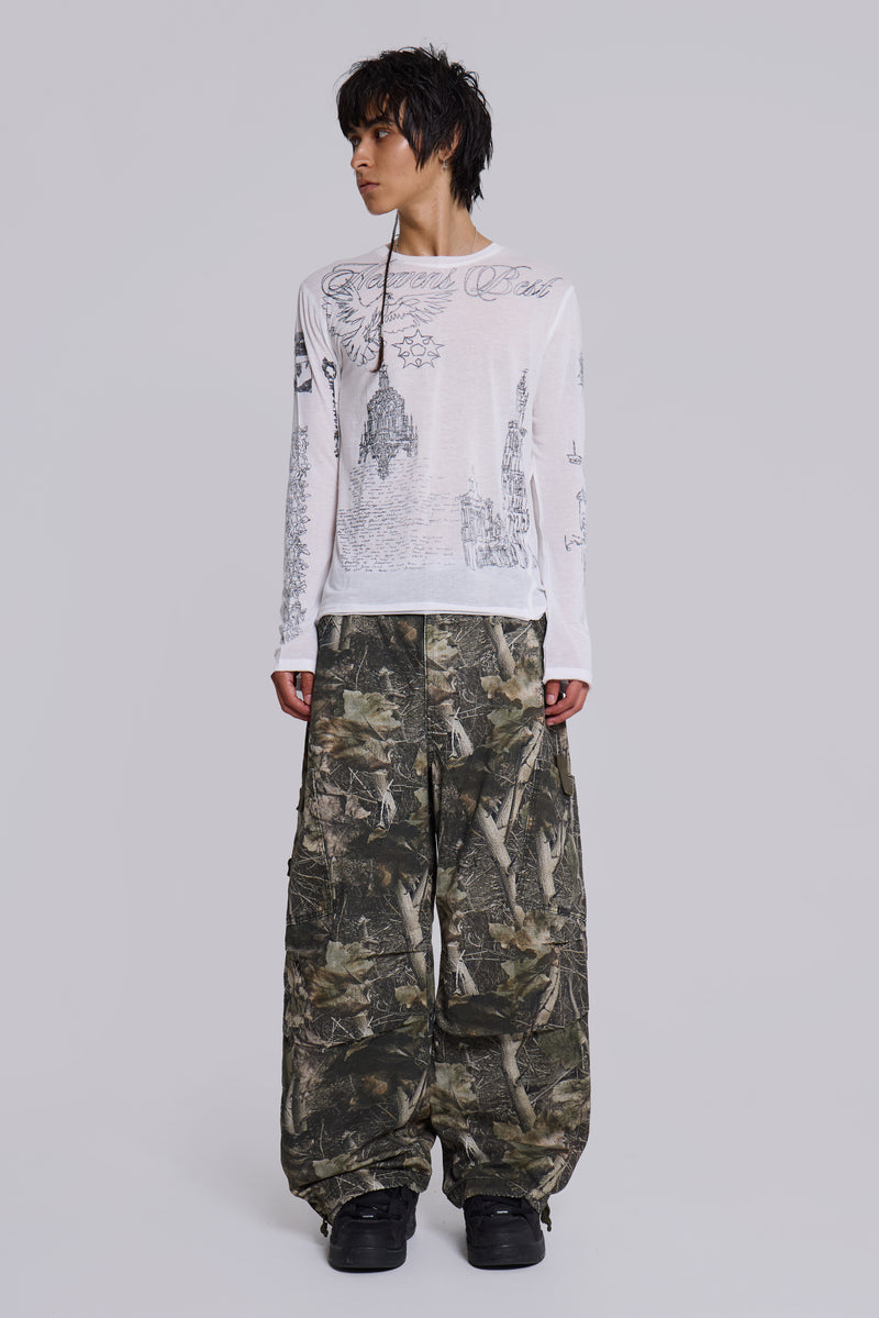 Woodland Camo Parachute Pants