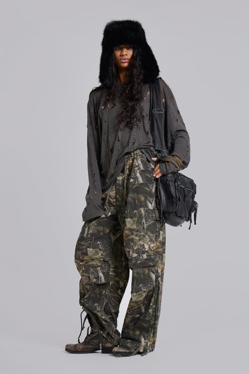 Woodland Camo Parachute Pants