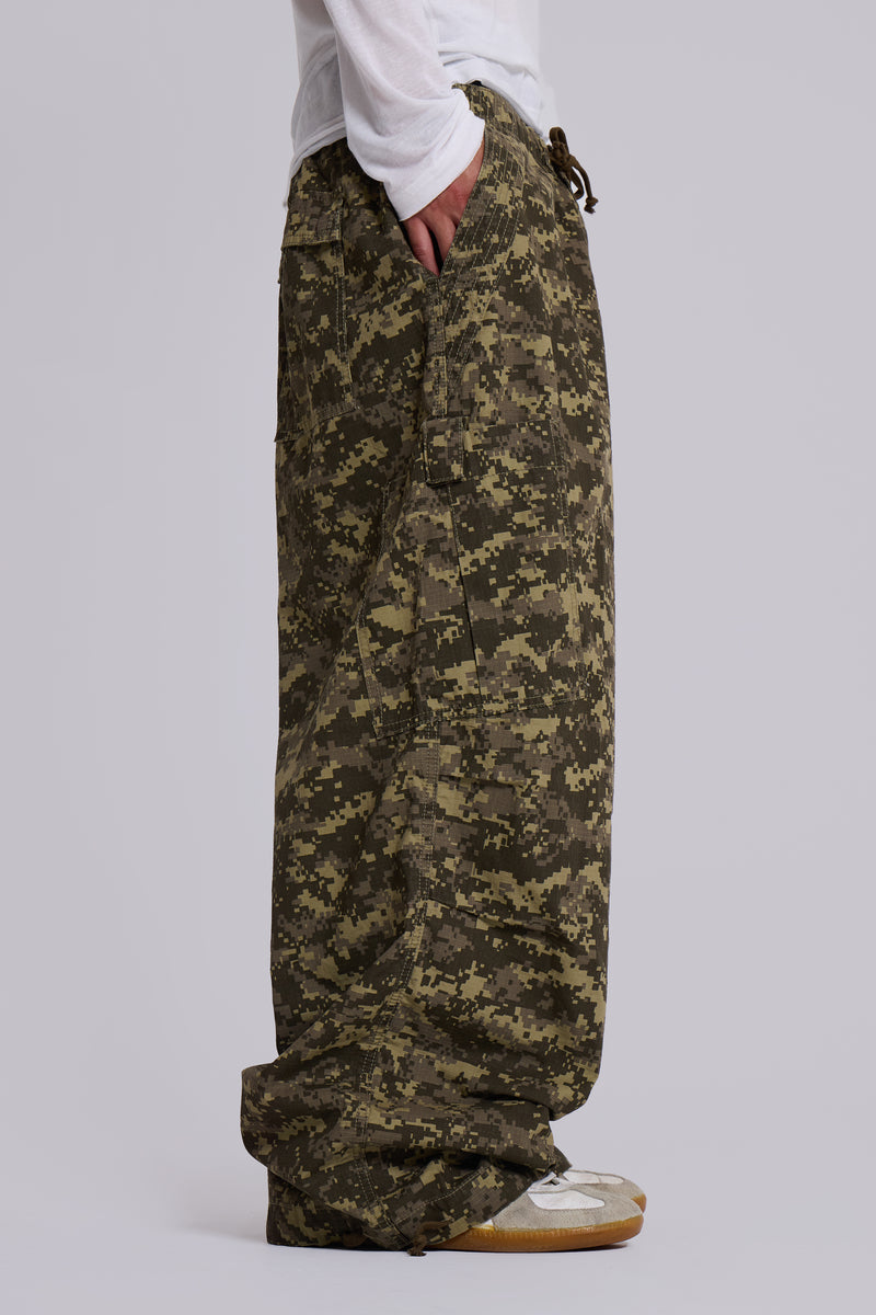 Digi Camo Ripstop Parachute Pants