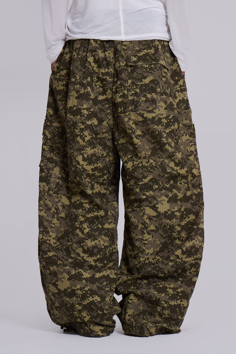 Digi Camo Ripstop Parachute Pants