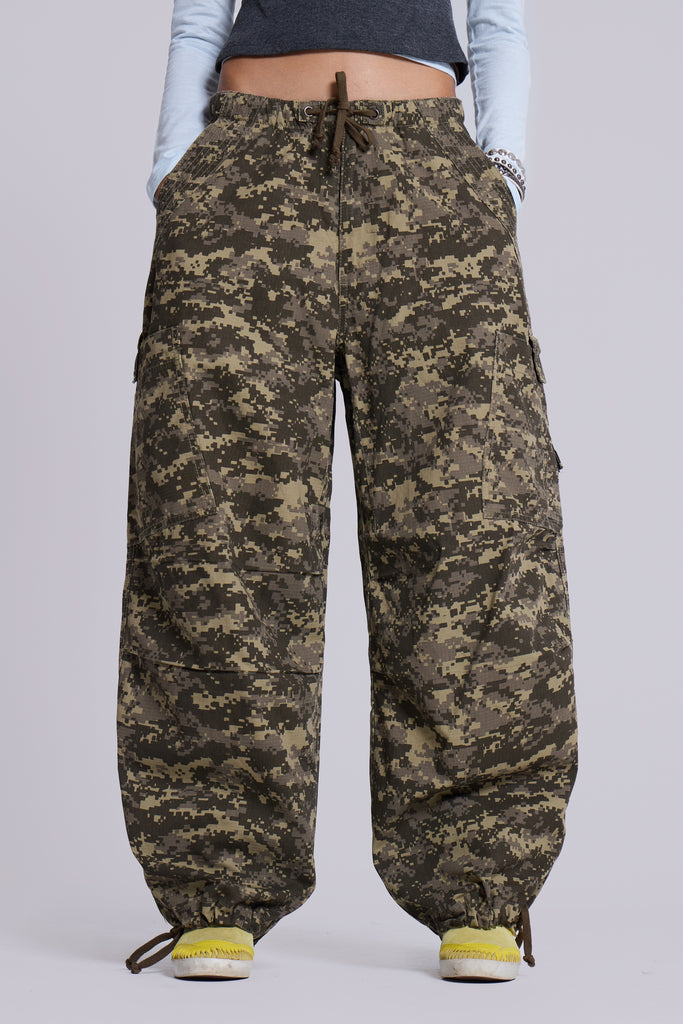 Digi Camo Ripstop Parachute Pants