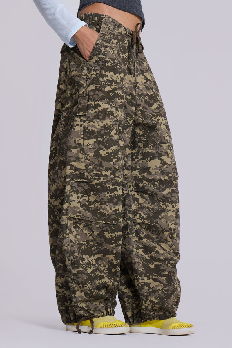 Digi Camo Ripstop Parachute Pants
