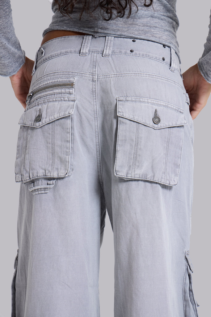 Washed Grey Decoy Cargos