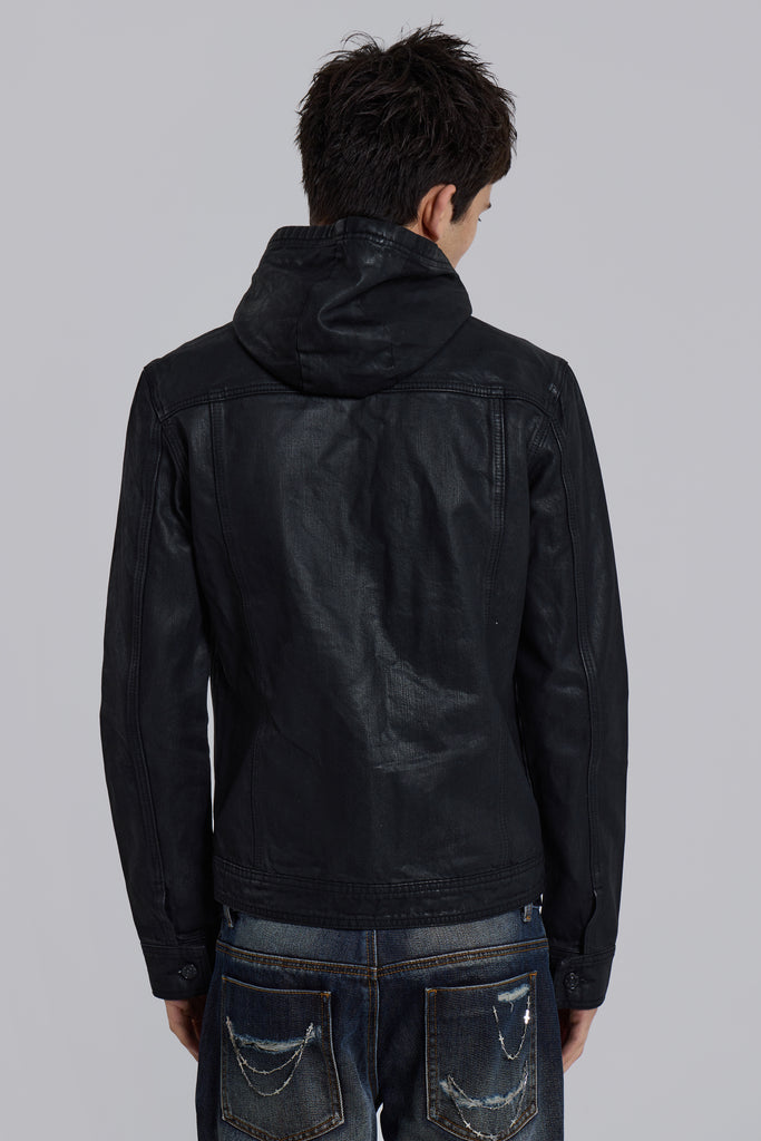 Bedrock Waxed Hooded Denim Jacket