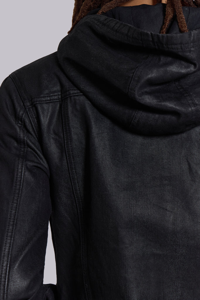 Bedrock Waxed Hooded Denim Jacket