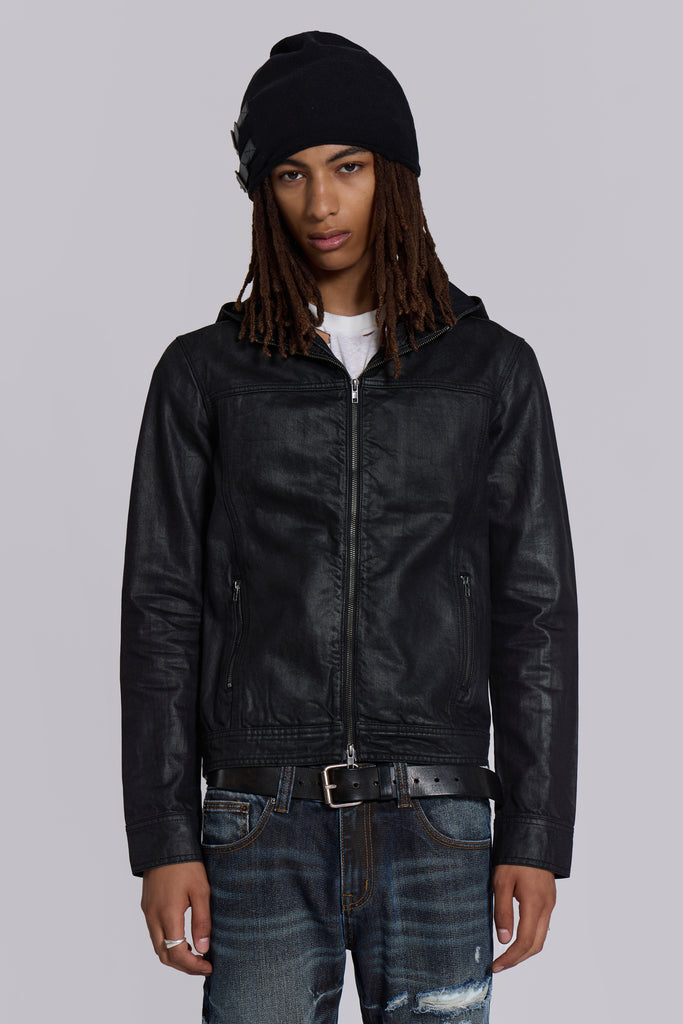 Bedrock Waxed Hooded Denim Jacket