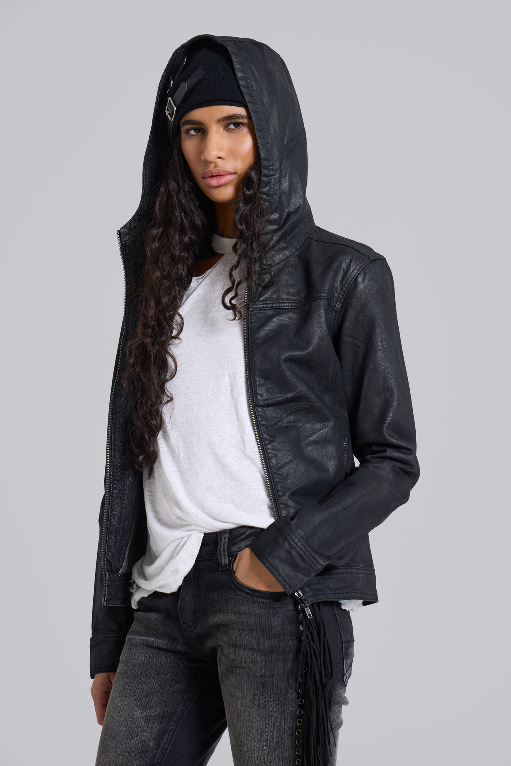 Bedrock Waxed Denim Jacket | Jaded London | Clothing