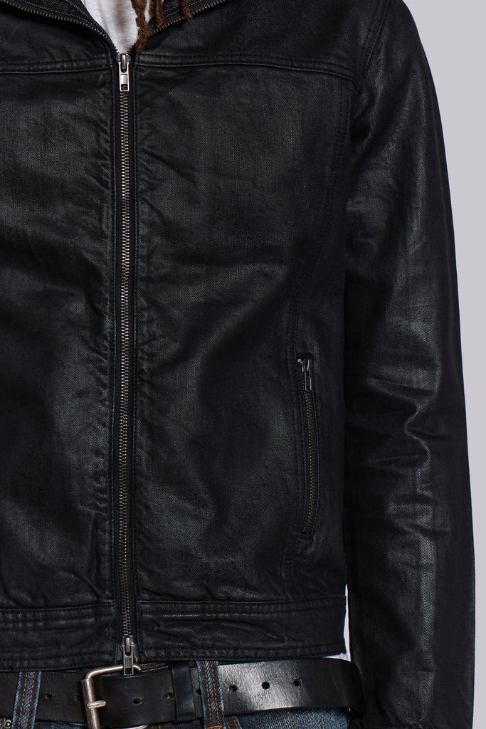 Bedrock Waxed Hooded Denim Jacket