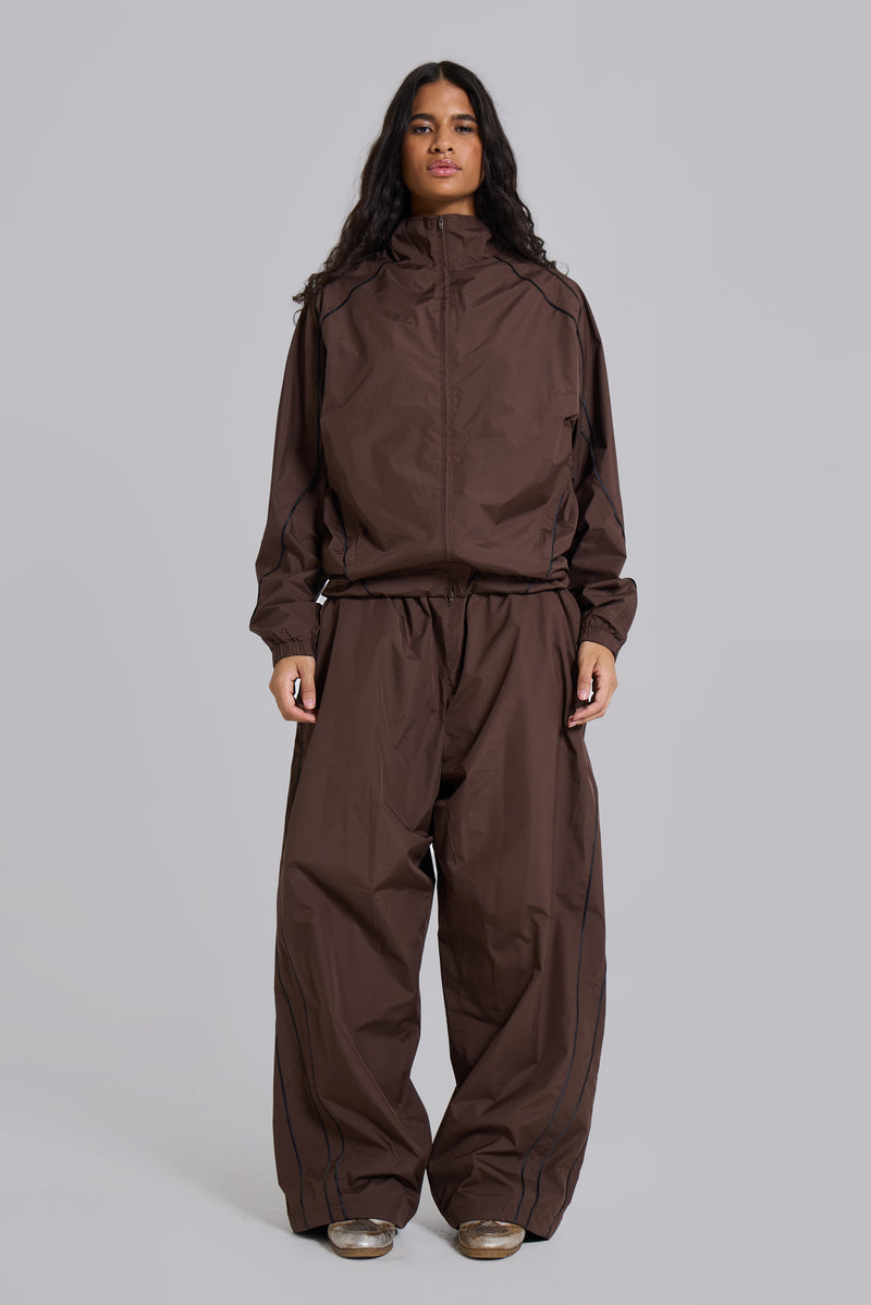 Brown Vapor Tracksuit Top
