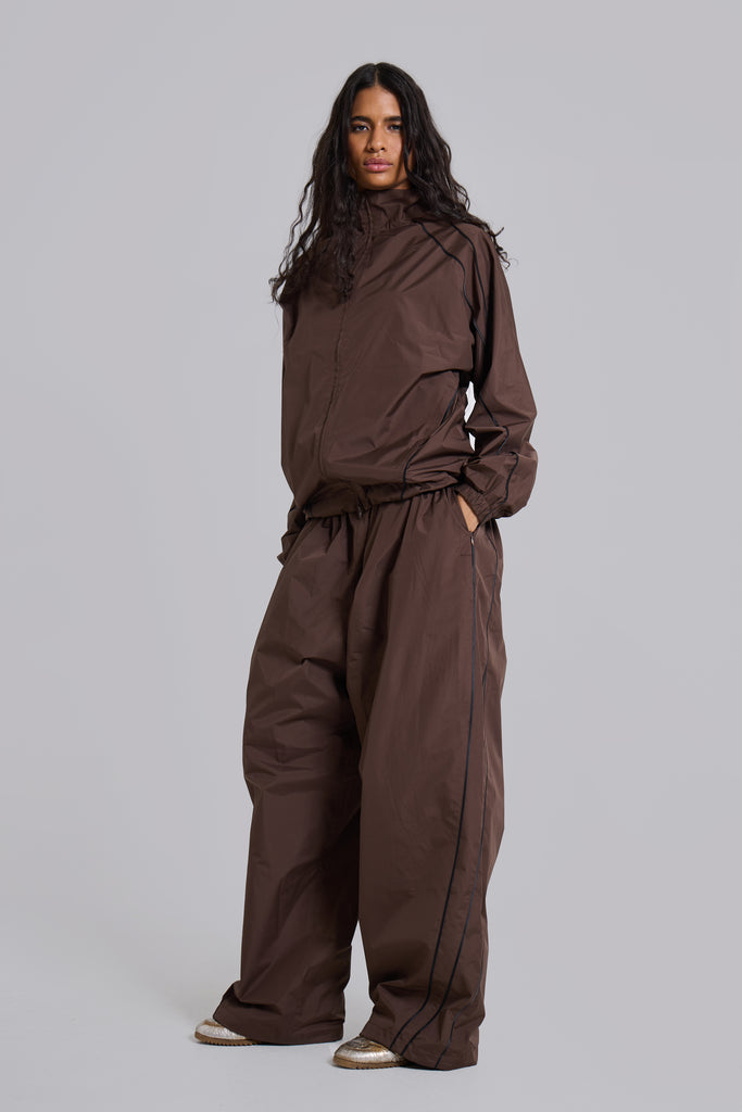 Brown Vapor Tracksuit Top