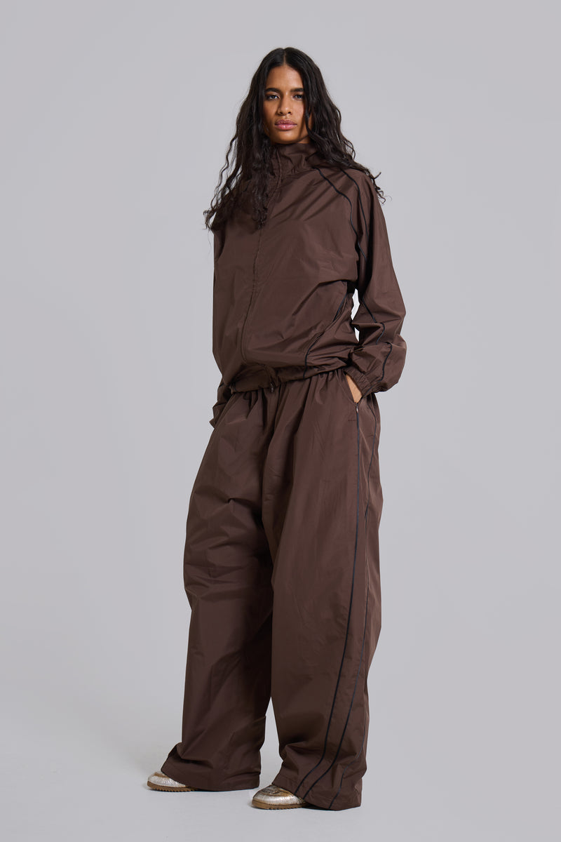 Brown Vapor Tracksuit Top