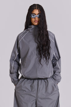 Grey Vapor Tracksuit Top - XL / Grey