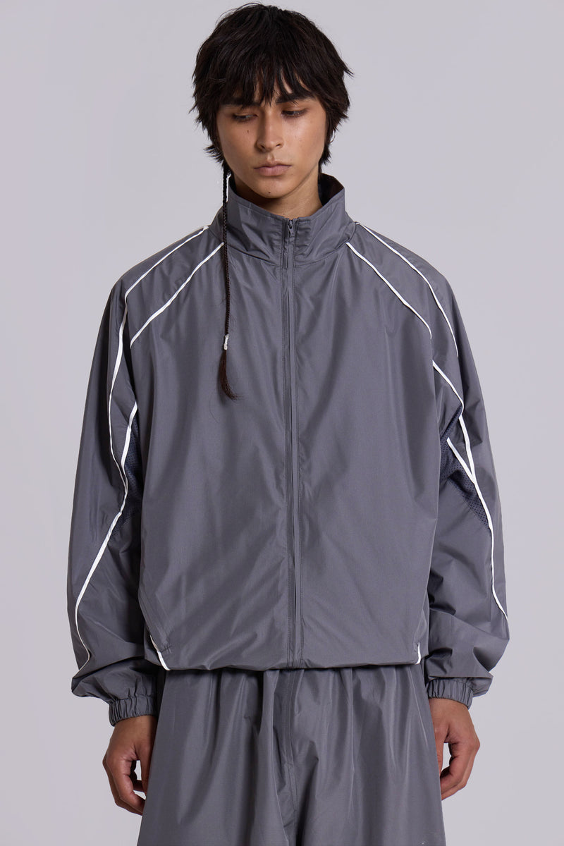 Grey Vapor Tracksuit Top