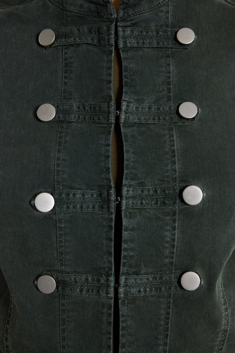 Rebel Military Jacket in Khaki