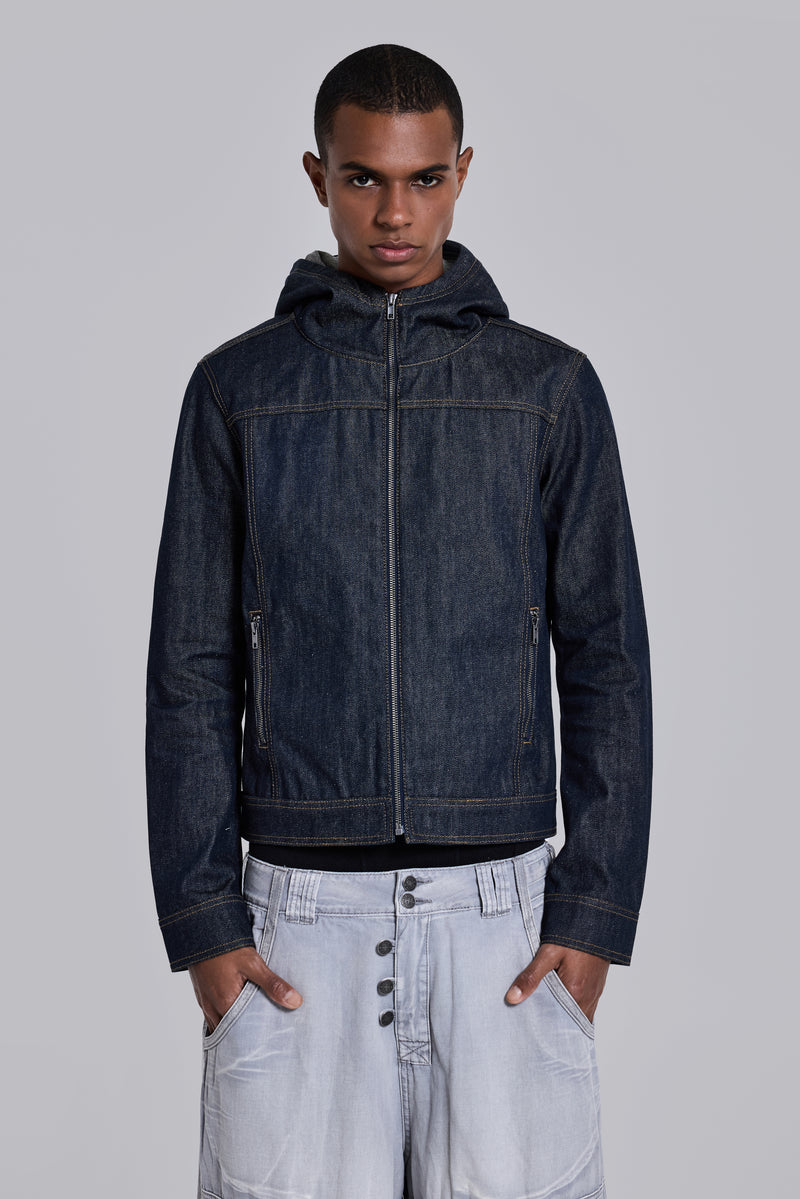 Indigo Bedrock Denim Jacket | Jaded London | Clothing