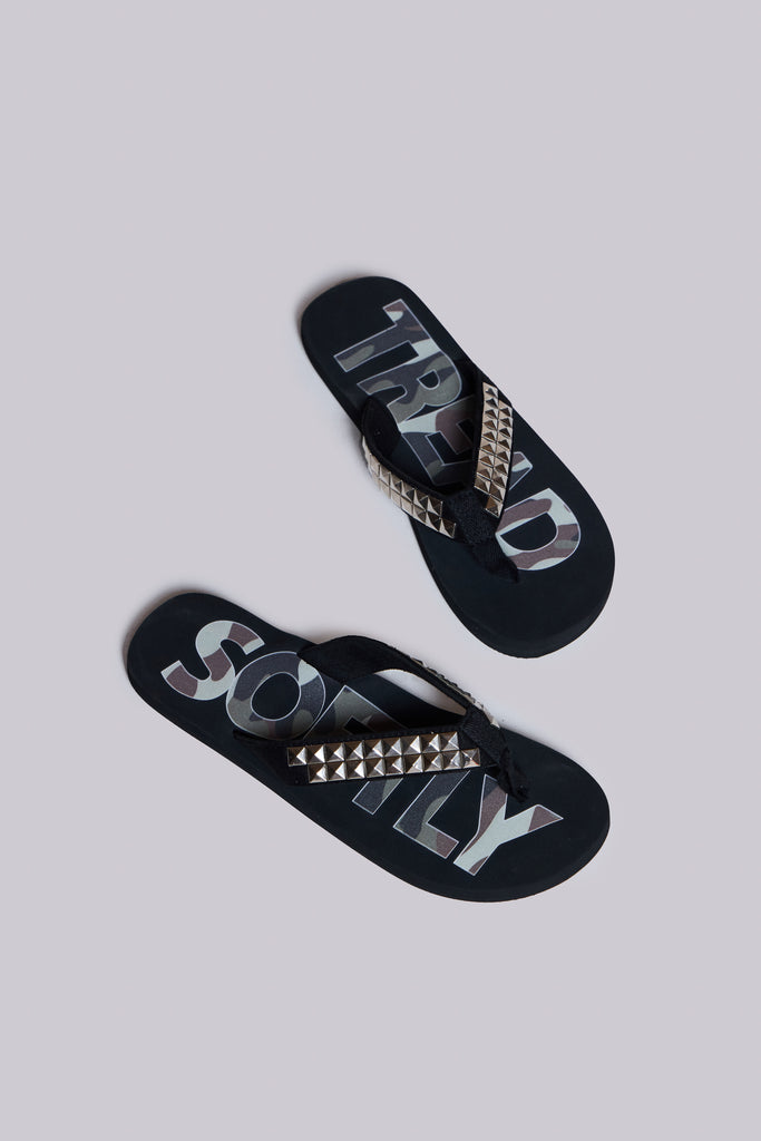 Tread Softly Studded Flip-Flop