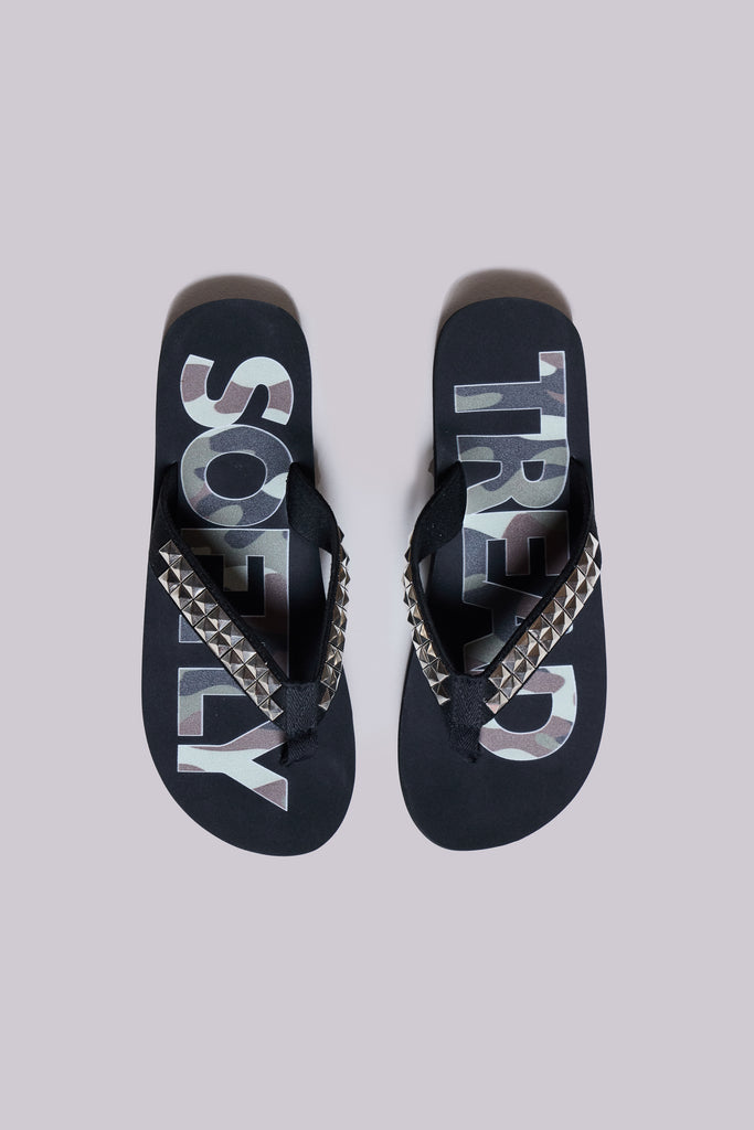 Tread Softly Studded Flip-Flop