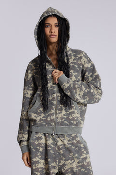 Digi Camo Waffle Hoodie – view 1